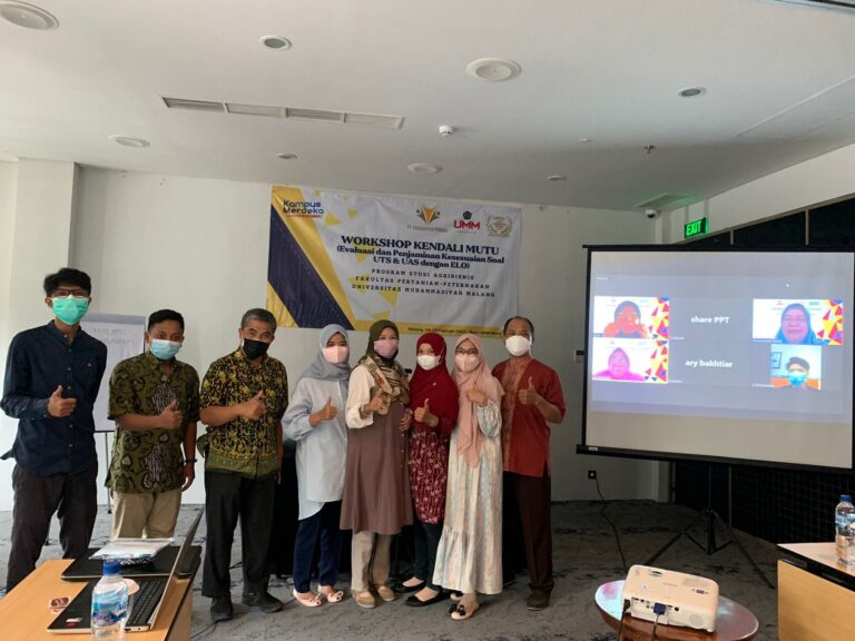 Workshop Kendali Mutu Sebagai Langkah Meningkatkan Kualitas Lulusan Program Studi Agribisnis UMM